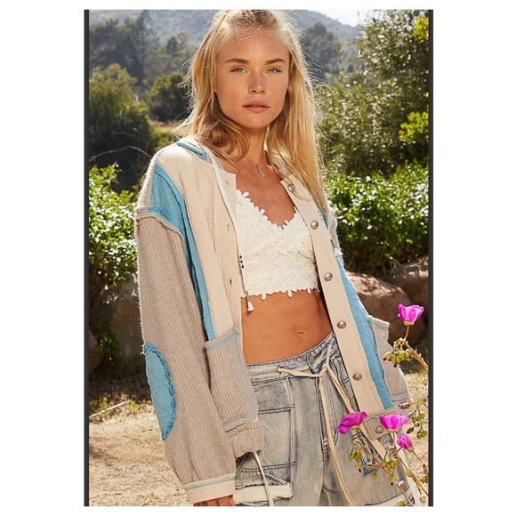 π€66 2 left POL oversized hooded thermal quilted jacket - Picture 3 of 9